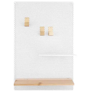 Present Time Memoboard - Weiß - 52x34,5x10,5cm - Rechteck - Metall 35x52x11 cm, Dekoration, Magnettafeln Pinnwände, Memoboards