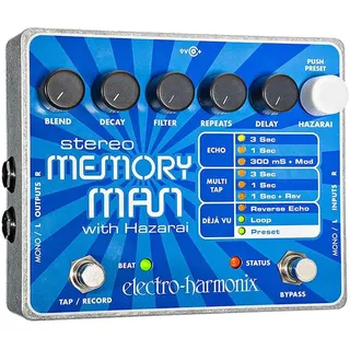 Electro-Harmonix Stereo Memory Man with Hazarai Delay-Effektpedal für Gitarre