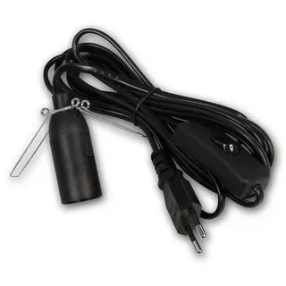 McPower Euro-Netzkabel mit Schnurschalter Lampenfassung