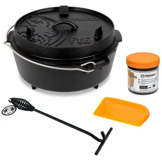 Petromax Dutch Oven Set 7,6 l Gusseisen schwarz