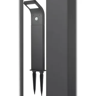 Sygonix Außenstandleuchte Solar LED 1,2 W mit Bewegungsmelder schwarz