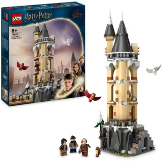 LEGO Harry Potter Eulerei auf Schloss Hogwarts, Abenteuer-Set mit Spielzeug-Tieren und 3 Mini-Figuren, Spielzeug zum Film für Kinder, Geschenk für Mädchen, Jungen und alle Fans ab 8 Jahren 76430
