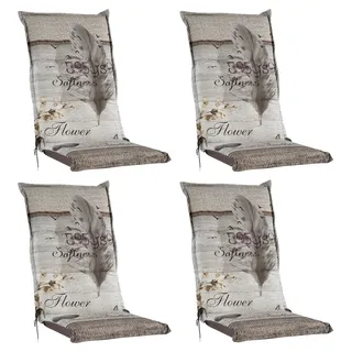 GO-DE Hochlehner Auflage 120 x 50 cm beige 4-tlg.