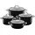 Black Topf-Set 4-tlg. 3 x Fleischtopf + Bratentopf