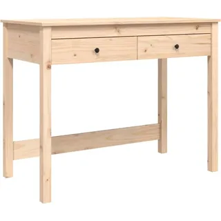 vidaXL Schreibtisch Kiefer massiv / Braun