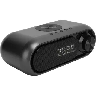 Fm-radiowecker Mit Bluetooth-ladefunktion, Multifunktionalem Nachtlicht Und Lautsprecher Fürs Schlafzimmer