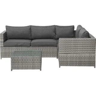 Beliani Garten-Lounge-Set grau 96496