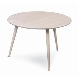 Xora Couchtisch, Eiche Bianco, Holz, Wildeiche, massiv, rund, konisch, 75x50x75 cm, einfacher Aufbau, Wohnzimmer, Wohnzimmertische, Couchtische