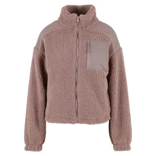 URBAN CLASSICS Sherpa Mix Jacke Dusk Rose 5XL