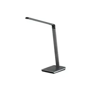 LED Tischleuchte Fischer&Honsel Bright, 9 W, verstellbar, Sensordimmer, L 200 x B 160 x H 790 mm, Metall, Titan