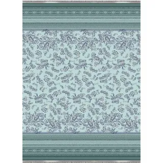 Bassetti Jacquard Plaid TOSCA Farbe GRÜN V1 Größe 140x190 cm - Grün