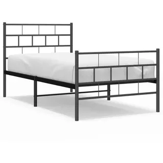 vidaXL 100 x 200 cm Schwarz