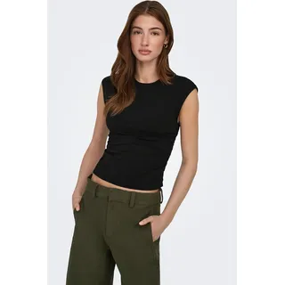 Only ONLMIRA CAPSL RUCHING TOP Schwarz L