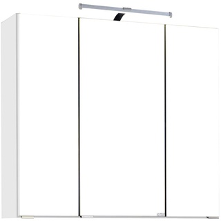 HELD Bologna 3D Spiegelschrank 60/70/80/90/100cm (LED Aufbauleuchte, weiß, Breite: 70 cm)