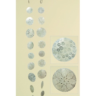 Hänger, Girlande Capiz in weiß/Silber aus Perlmutt, sortierte Ausführungen, 1 Stück, Länge ca. 180 cm
