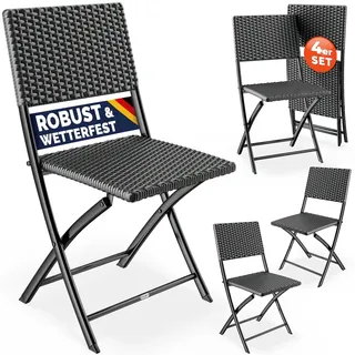 CASARIA Klappstuhl 43 x 43 x 81 cm grau 4 St.