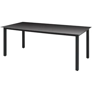 vidaXL Garten-Esstisch 190 x 90 x 74 cm schwarz 42789