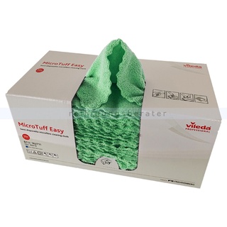 Microfasertuch MicroTuff Easy grün 30 x 30 cm, 50 Stück gestricktes Microfaser Kurzzeittuch in der Box