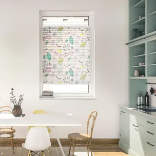 Lichtblick Spannplissee My Bohemian Garden 70 x 130 cm bunt