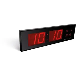 Perel LED-Wanduhr 83,0 WC208 schwarz/rot