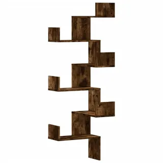 vidaXL Eckregal 45 x 45 x 147 cm Braun