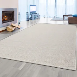 Teppich-Traum Handgemachter Wollteppich Uni Wohnzimmer robust modern 250 x 350 cm