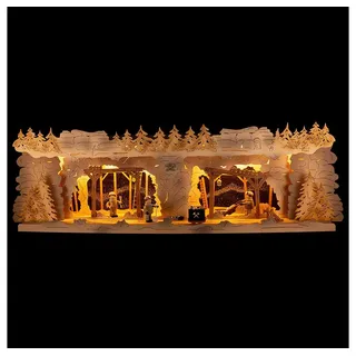 Tietze Erzgebirgsdesign Schwibbogen Schwibbogenerhöhung Bergbau mit Bergleuten (58x18cm) von Tietze Erzgeb