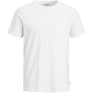 Jack & Jones Herren Rundhals T-Shirt JJEORGANIC BASIC Slim Fit Weiß S