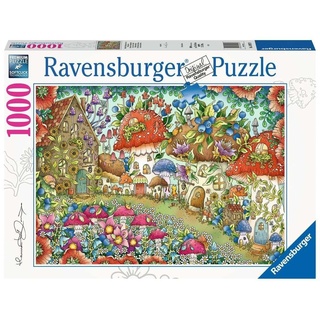 Ravensburger Puzzle 1000 Teile Puzzle Niedliche Pilzhäuschen, Puzzleteile