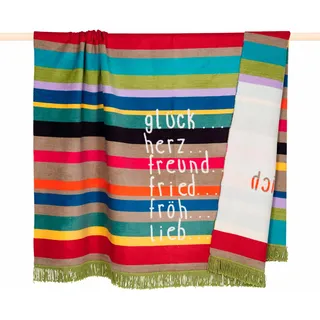 PAD Letters Kuscheldecke 150 x 200 cm Mehrfarbig