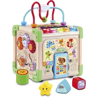 Vtech Interaktiver Holz-Spielwürfel bunt