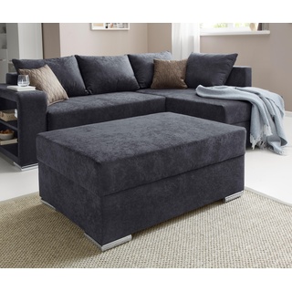 COLLECTION AB Polsterhocker, mit Federkern B/H/T: 99 cm x 42 69 cm, Microfaser PRIMABELLE®, ohne grau Polsterhocker Hocker Wohnzimmer