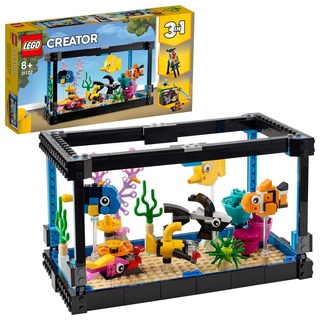 LEGO 31122 Creator Auquarium Schreibtischzubehör, Kinderzimmer-Deko, Geschenke für Kinder ab 8 Jahre