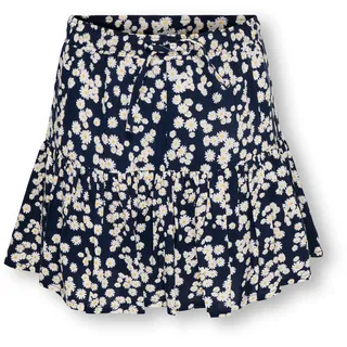 KIDS ONLY Sommerrock Stufenrock Floral Blau 140
