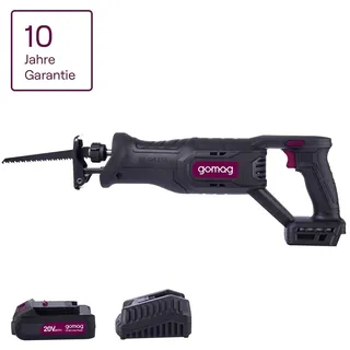 gomag GO-SBL250BL inkl. 2 x 2,0 Ah + 2 Sägeblätter