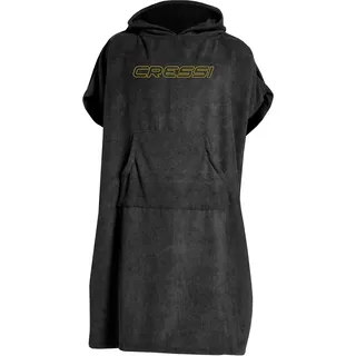 Cressi Poncho Umkleide-Handtuch Schwarz S/M