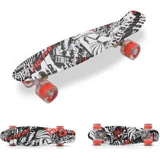 Byox Skateboard 22" Skull rot