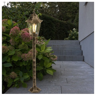 etc-shop LED Außen-Stehlampe, Leuchtmittel inklusive, Warmweiß, Gartenlaterne für Draußen Außenstehlampe für Garten