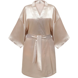 GLOV Bathrobes Kimono-style Bademantel für Damen Satin Sparkling Wine 1 St.