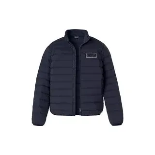 EA7 Herren Daunenjacke blau unifarben, blau, Herbst/Winter 2024/2025