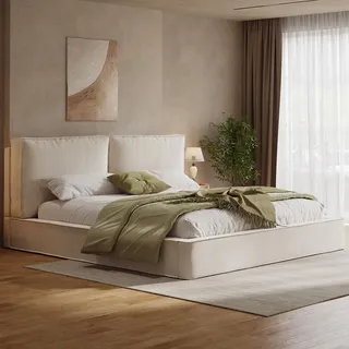 stilvora Polsterbett 180 x 200 cm Beige
