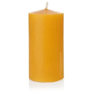 Wiedemann Kerzen Bienenwachskerze 100% Bienenwachskerzen Natur 150 x 80 mm, 4 Stück