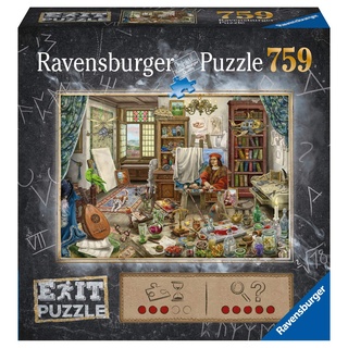 Ravensburger EXIT Puzzle 16782 - Das Künstleratelier [759 Teile] (Neu differenzbesteuert)