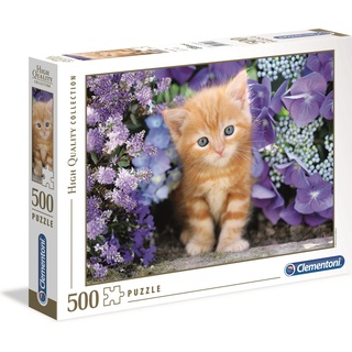 Clementoni Katze mit Blumen (500 Teile)