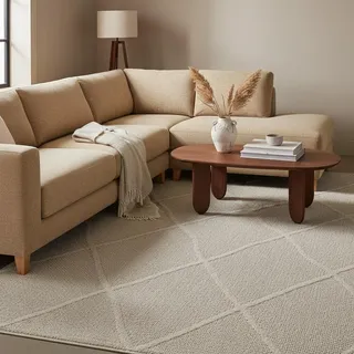 KADIMA DESIGN IMST Outdoor-Teppich 140 x 200 cm Beige