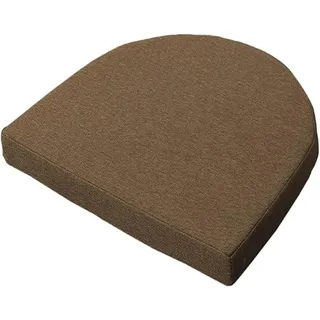 Rr tianshi Dickes Stuhl-Sitzkissen, U-förmiges Stuhlkissen, rutschfeste Stuhlpolster für Zuhause, Küche, Terrasse, Büro (45 x 45 x 8 cm, Braun)