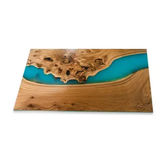 Decorwelt Bodenschutzplatte Funkenschutzplatte Glas Kaminofen Holz Braun Kamin platte Bodenplatte 90 cm x 52 cm