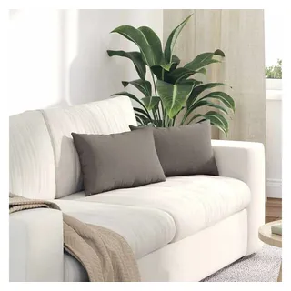 vidaXL Sofakissen 2 pcs Taupe 50 x 30 cm Stoff