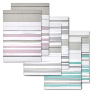 Dyckhoff Geschirrtuch DYCKHOFF "Streifenvielfalt", bunt, B:50cm L:70cm, 45% Leinen, 55% Baumwolle, Geschirrtücher, Geschirrtuch, Halbleinen, fusselarm