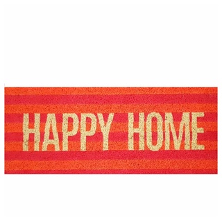 Fußmatte Happy Home 30 x 75 cm, Giftcompany, rechteckig bunt